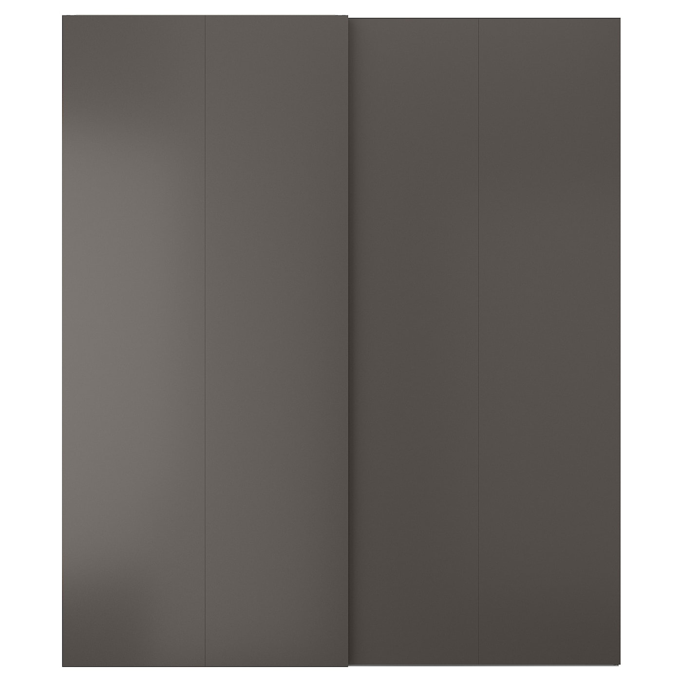 Пара рам раздвижных дверей - HASVIK IKEA/ ХАСВИК ИКЕА, 200х236 см, черный
