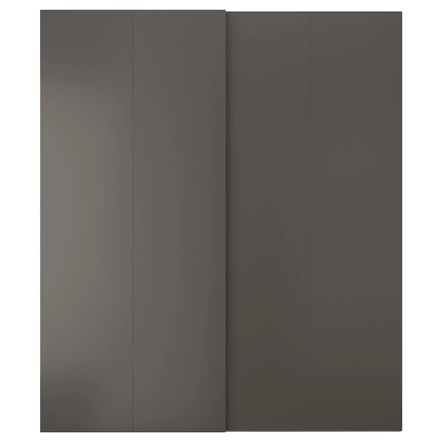 Пара рам раздвижных дверей - HASVIK IKEA/ ХАСВИК ИКЕА, 200х236 см, черный (изображение №1)
