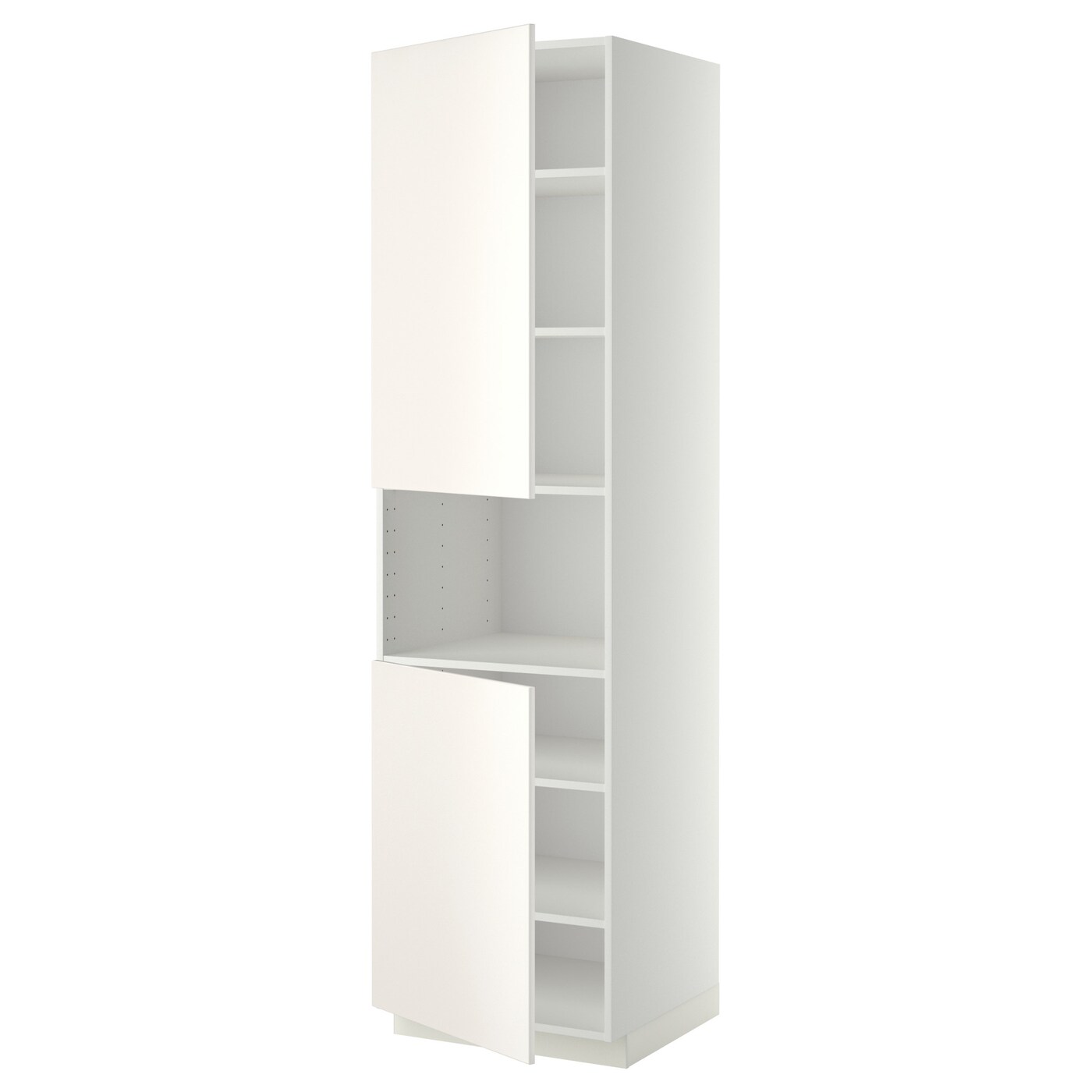 Кухонный шкаф-пенал - IKEA METOD/МЕТОД ИКЕА, 220х60х60 см, белый