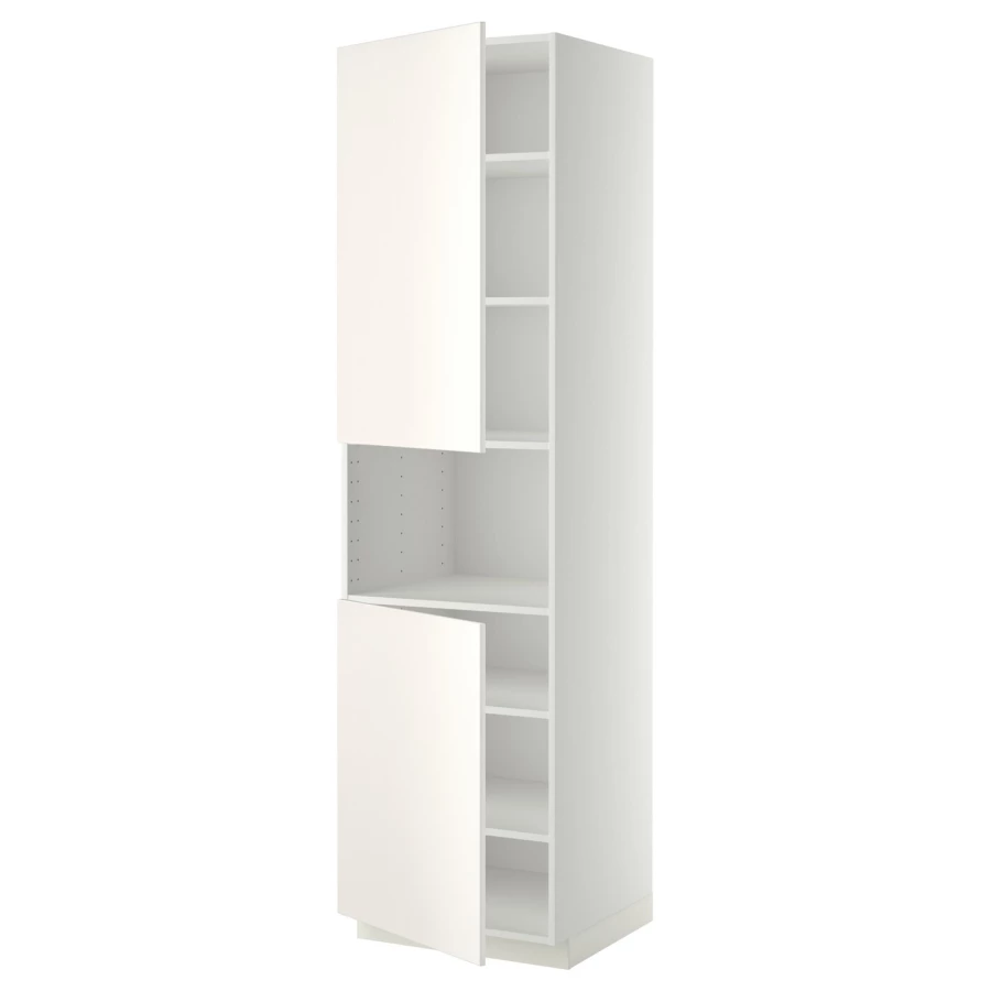 Кухонный шкаф-пенал - IKEA METOD/МЕТОД ИКЕА, 220х60х60 см, белый (изображение №1)