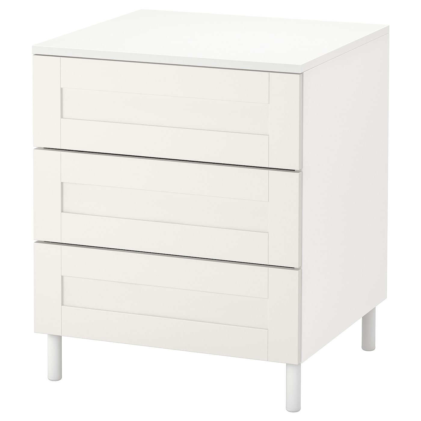 Комод - IKEA PLATSA/SANNIDAL/ПЛАТСА/САНИДАЛ ИКЕА, 57х60х73 см, белый