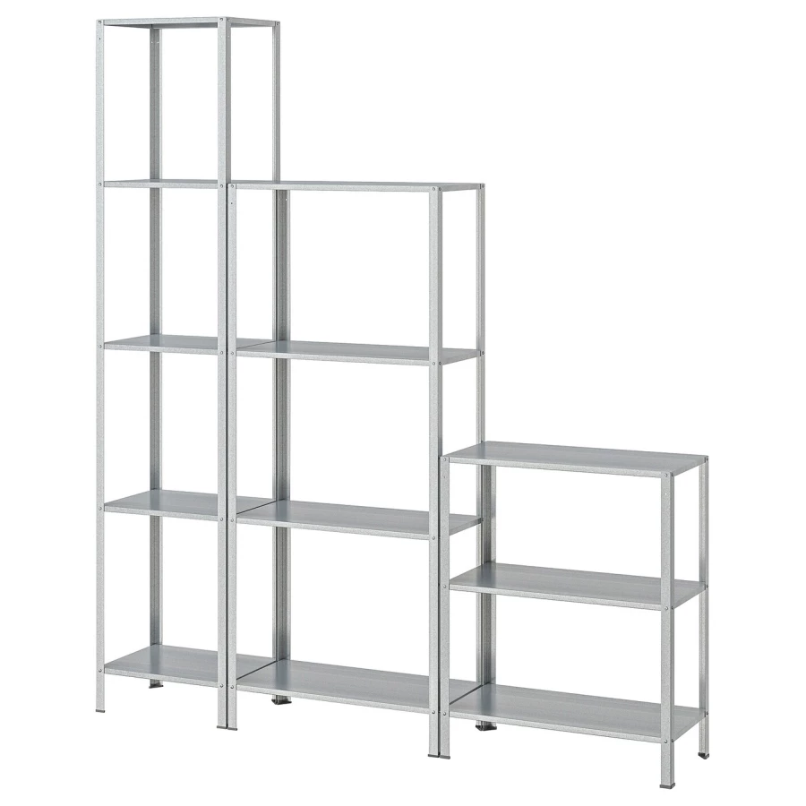 Стеллаж - IKEA HYLLIS, 160х27х183 см, оцинкованная сталь, ХИЛЛИС ИКЕА (изображение №1)