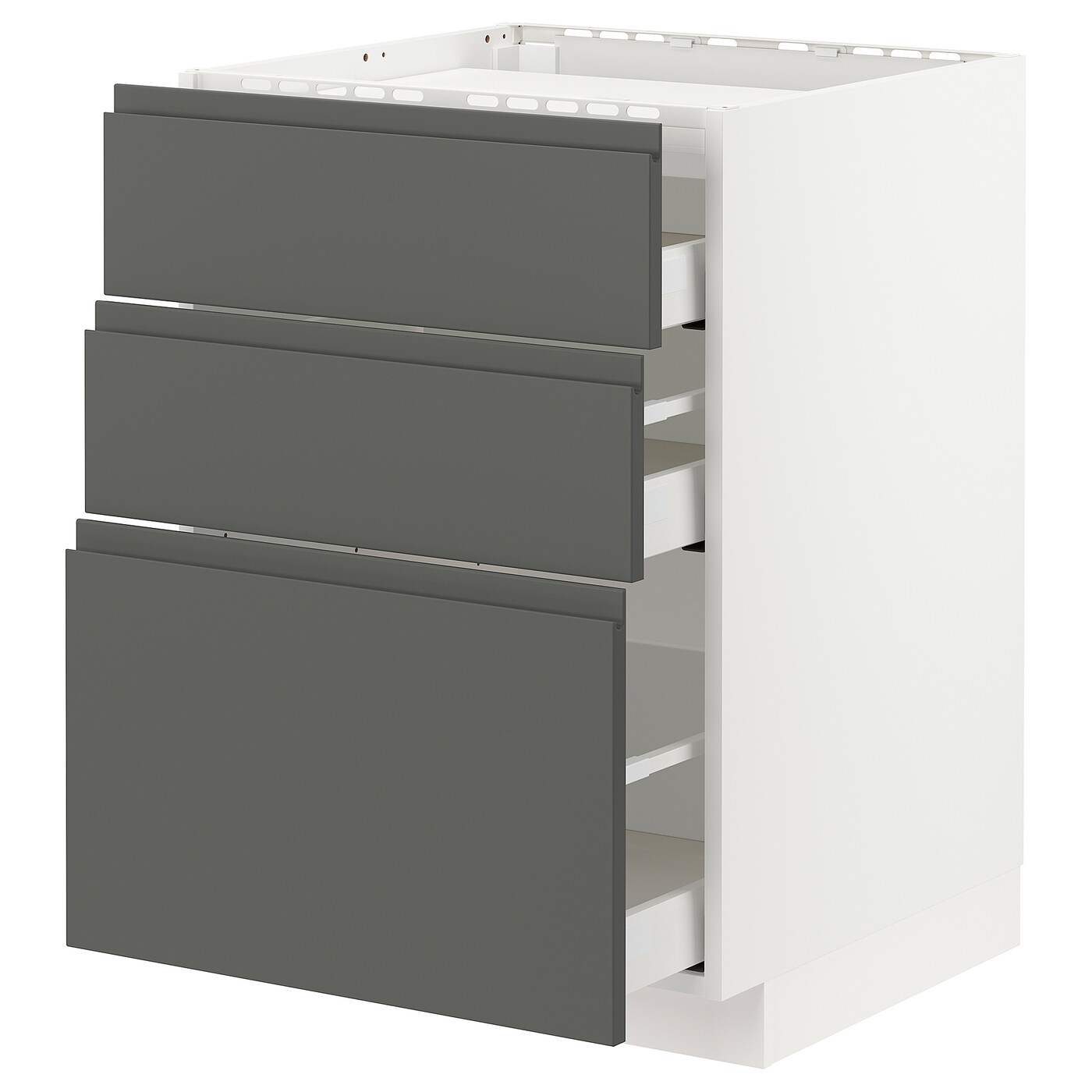Напольный шкаф  - IKEA METOD MAXIMERA, 88x62,1x60см, белый/серый, МЕТОД МАКСИМЕРА ИКЕА