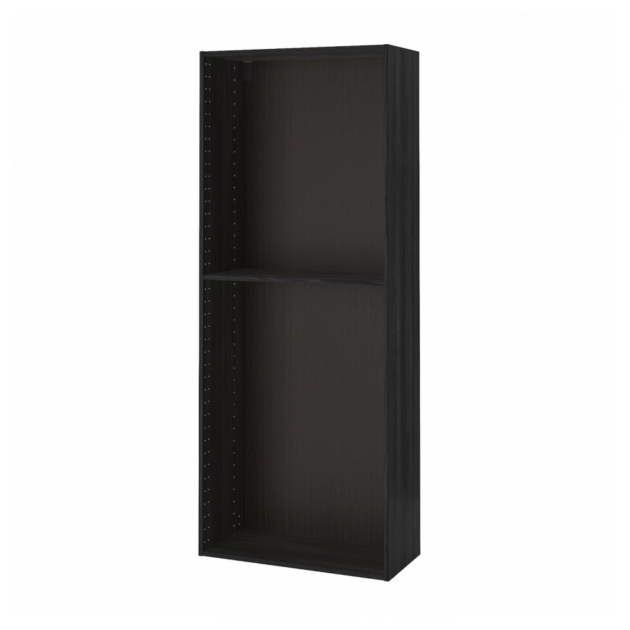 Каркас высокого шкафа - METOD IKEA/МЕТОД ИКЕА, 200х80 см, черный (изображение №1)