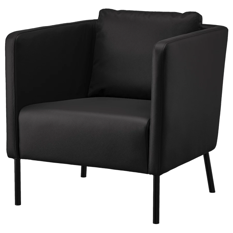 Кресло - IKEA EKERÖ/EKERO, 70х73х75 см, черный, ЭКЕРЁ ИКЕА (изображение №1)