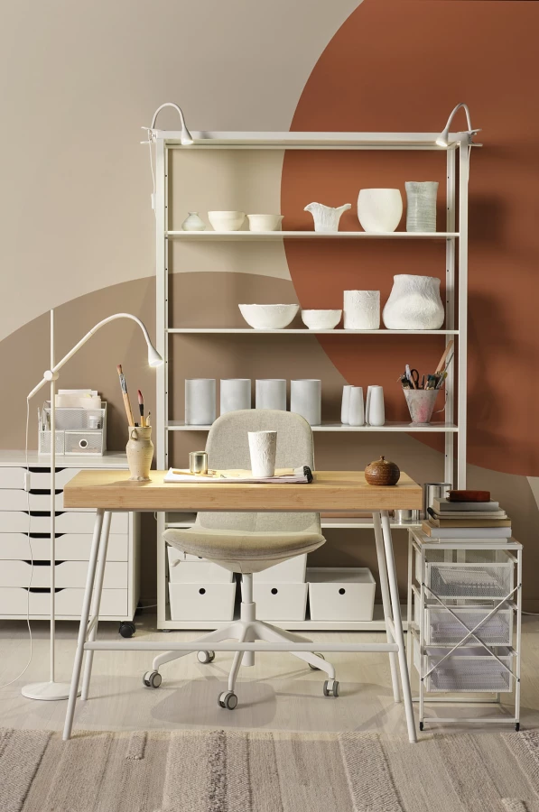 Блок хранения - IKEA LENNART/ЛЕННАРТ ИКЕА, 30х34х56 см, белый (изображение №2)