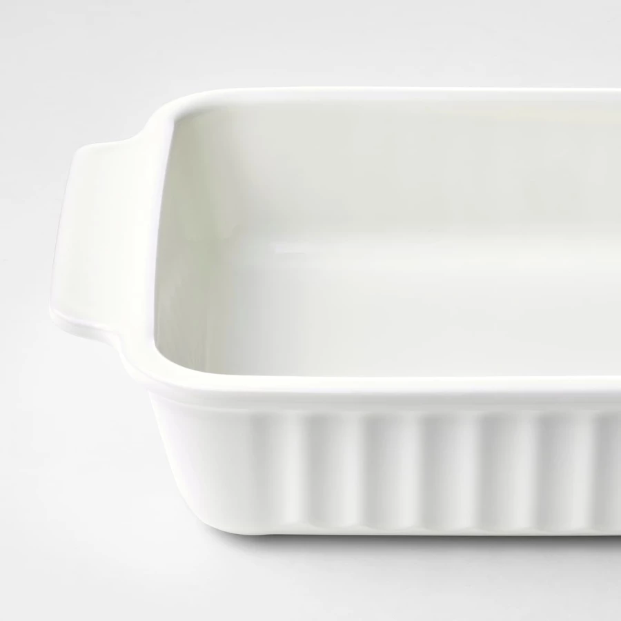 Форма для запекания - IKEA POETISK, 34x23 см, белый  ИКЕА (изображение №4)