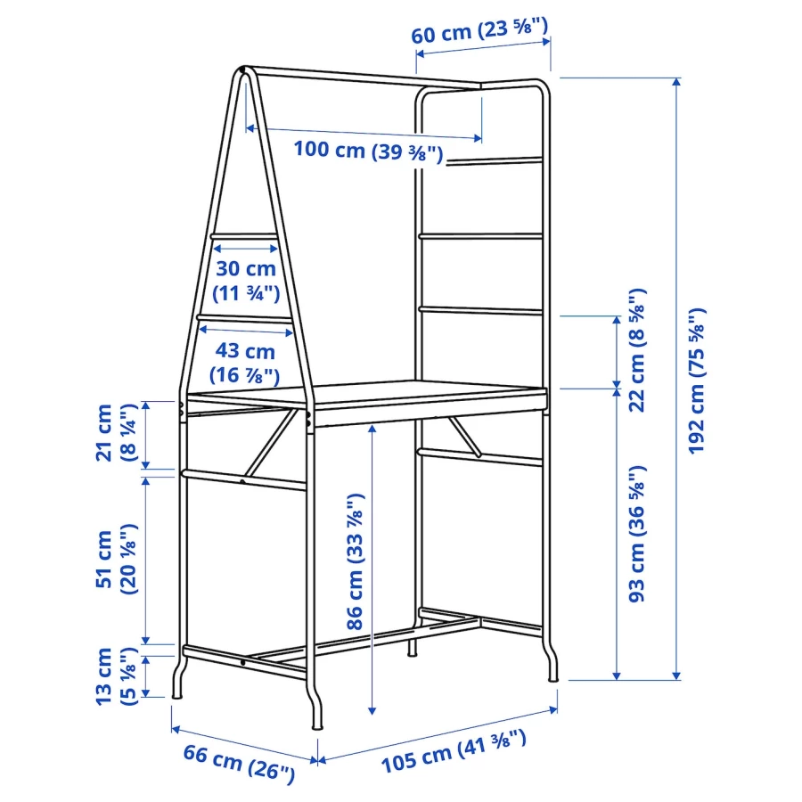 Комплект барного стола и барных стульев - HÅVERUD/STIG IKEA/ХОВЕРЮД/СТИГ ИКЕА, 105 см, черный/коричневый (изображение №8)