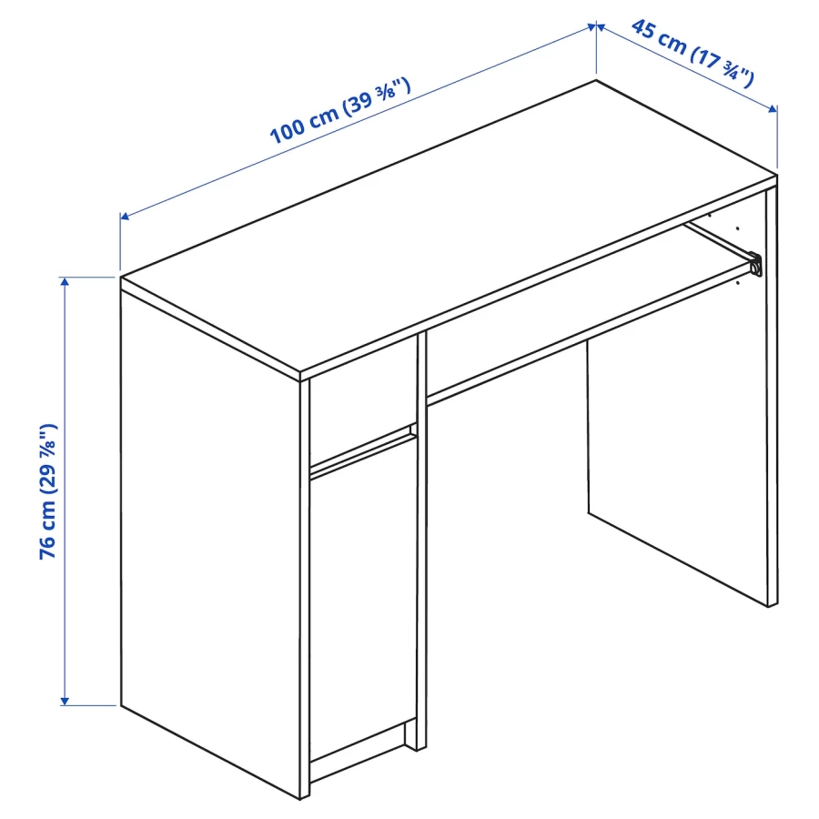 Стол письменный micke ikea схема сборки