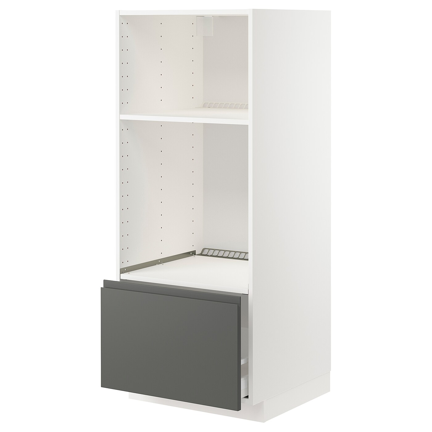Напольный кухонный шкаф  - IKEA METOD MAXIMERA, 148x62x60см, белый/темно-серый, МЕТОД МАКСИМЕРА ИКЕА
