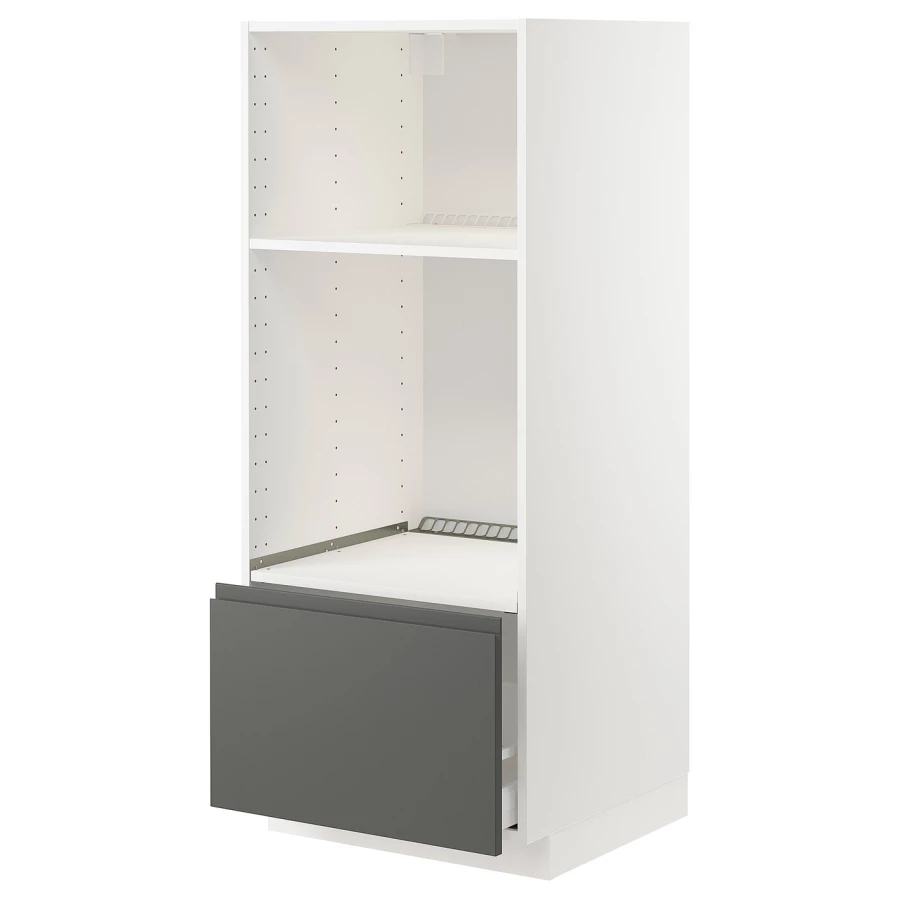Напольный кухонный шкаф  - IKEA METOD MAXIMERA, 148x62x60см, белый/темно-серый, МЕТОД МАКСИМЕРА ИКЕА (изображение №1)