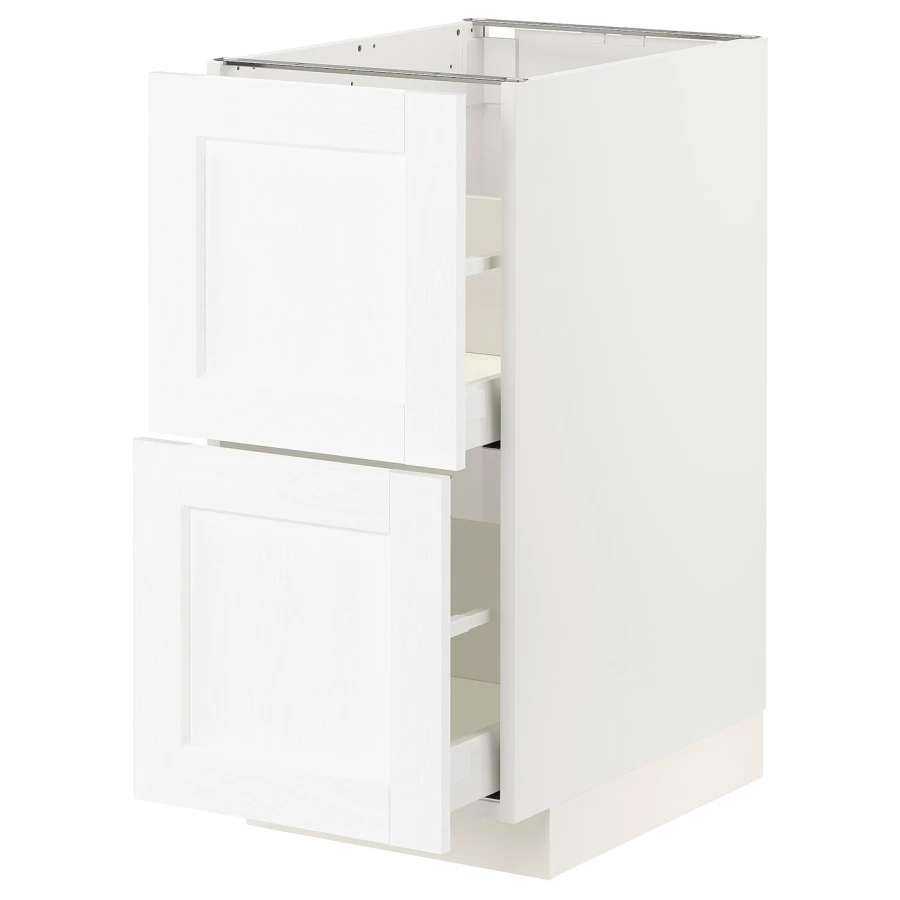 Напольный шкаф  - IKEA METOD MAXIMERA, 88x61,9x40см, белый, МЕТОД МАКСИМЕРА ИКЕА (изображение №1)