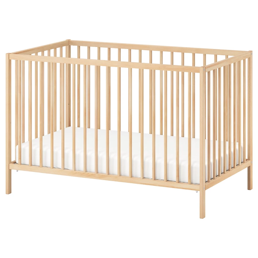 Кровать для новорожденных - IKEA SNIGLAR, 60x120 см, серый, СНИГЛАР ИКЕА (изображение №1)