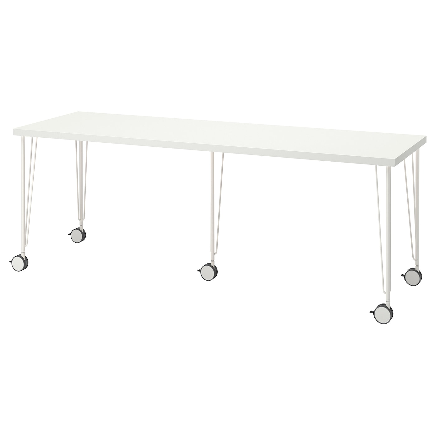Письменный стол - IKEA LAGKAPTEN/KRILLE, 200х60 см, белый, ЛАГКАПТЕН/КРИЛЛЕ ИКЕА
