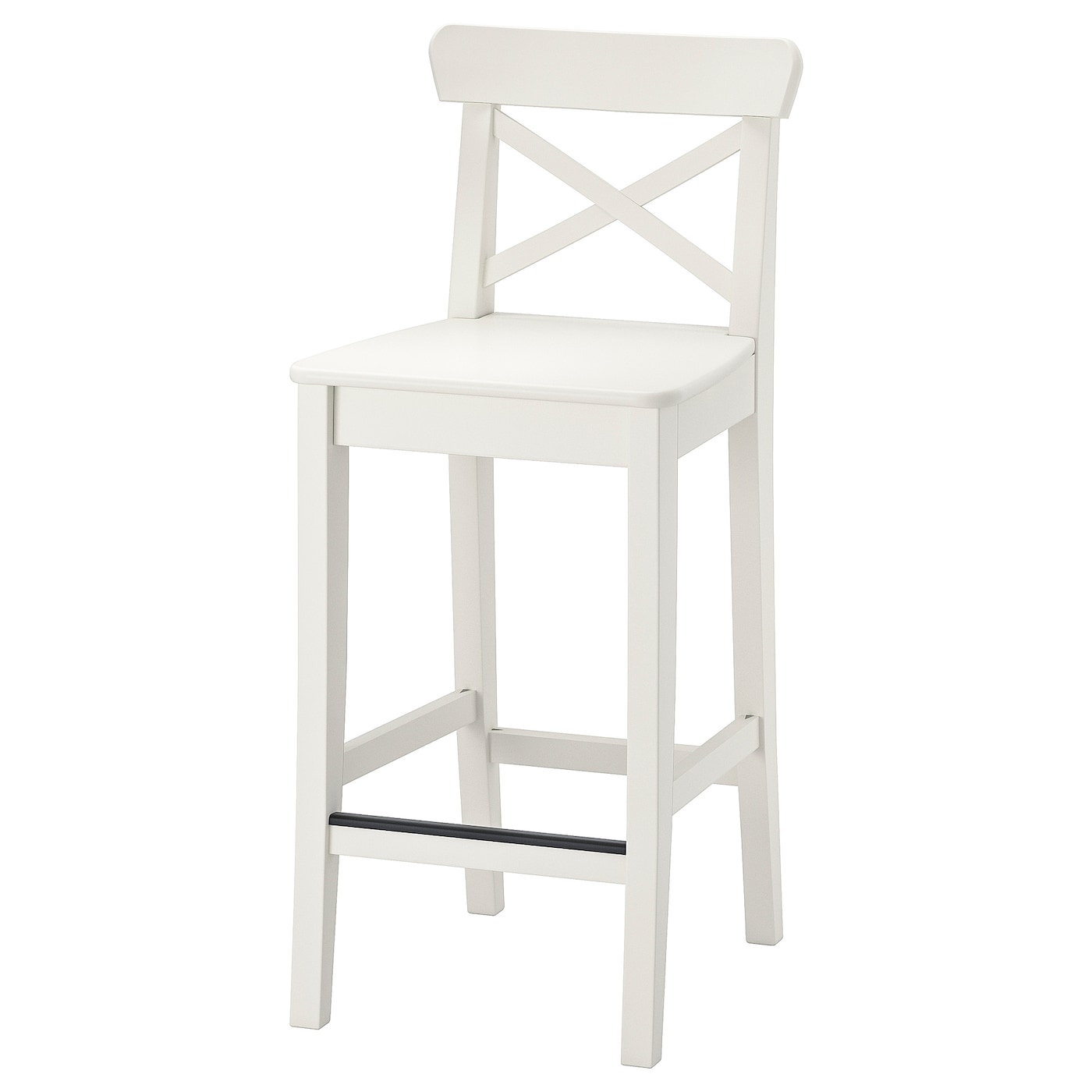 Барный стул - IKEA INGOLF/ИНГОЛЬФ ИКЕА, 40х45х91 см, белый