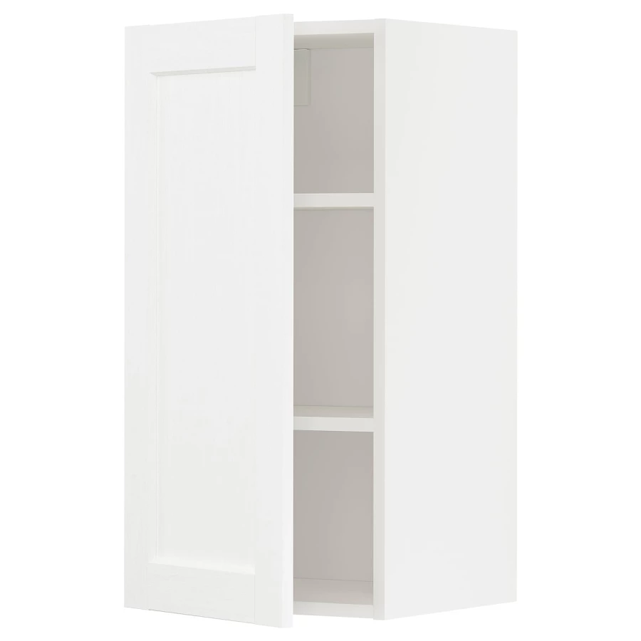 Навесной шкаф с полкой - METOD IKEA/ МЕТОД ИКЕА, 80х40 см, белый (изображение №1)
