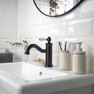 Второе фото. Набор для ванной - ÅLTJÄRN / АLTJАRN IKEA/ ОЛТЙЕРН ИКЕА, бежевый