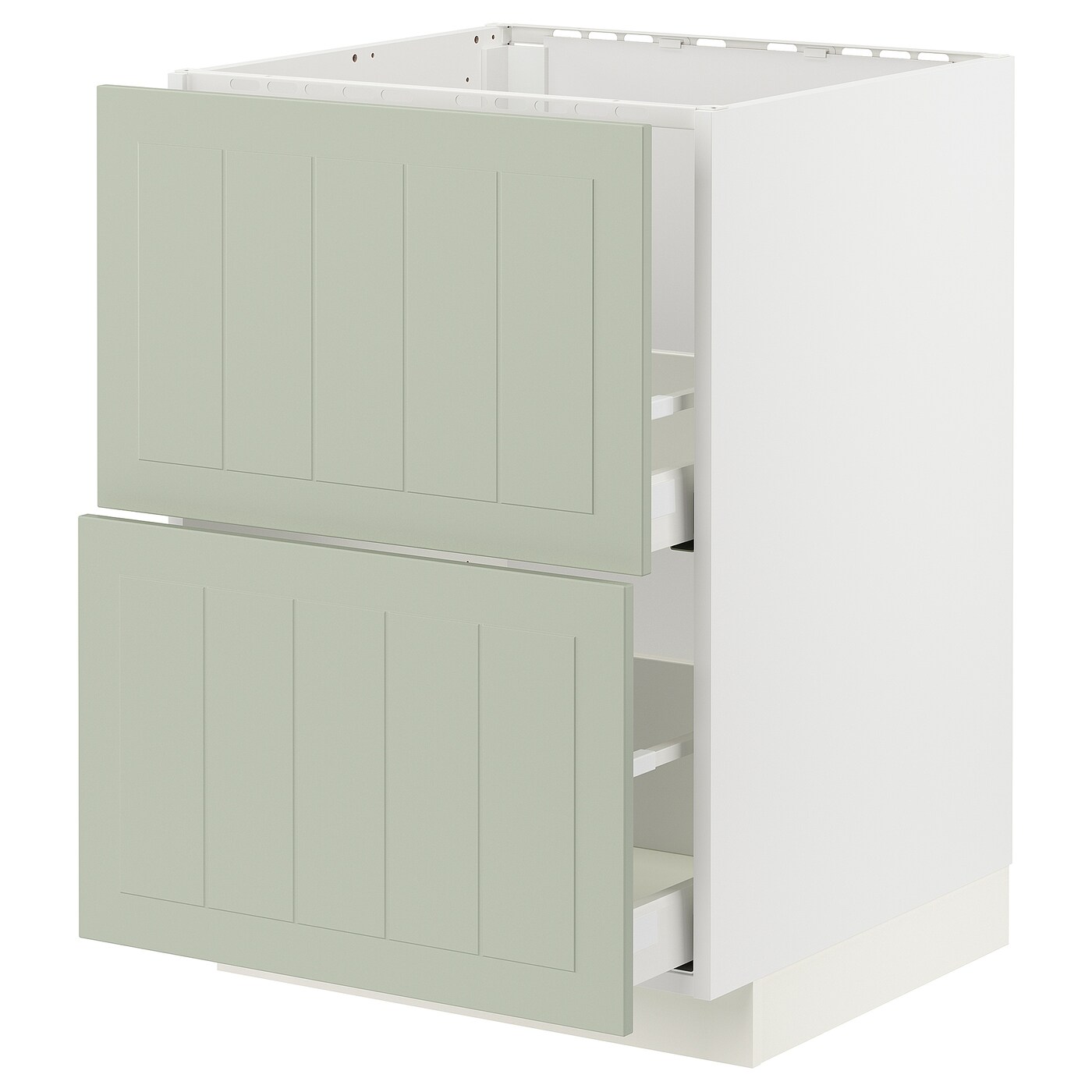 Напольный шкаф - METOD / MAXIMERA IKEA/ МЕТОД/ МАКСИМЕРА ИКЕА,  60х60 см, белый/мятный