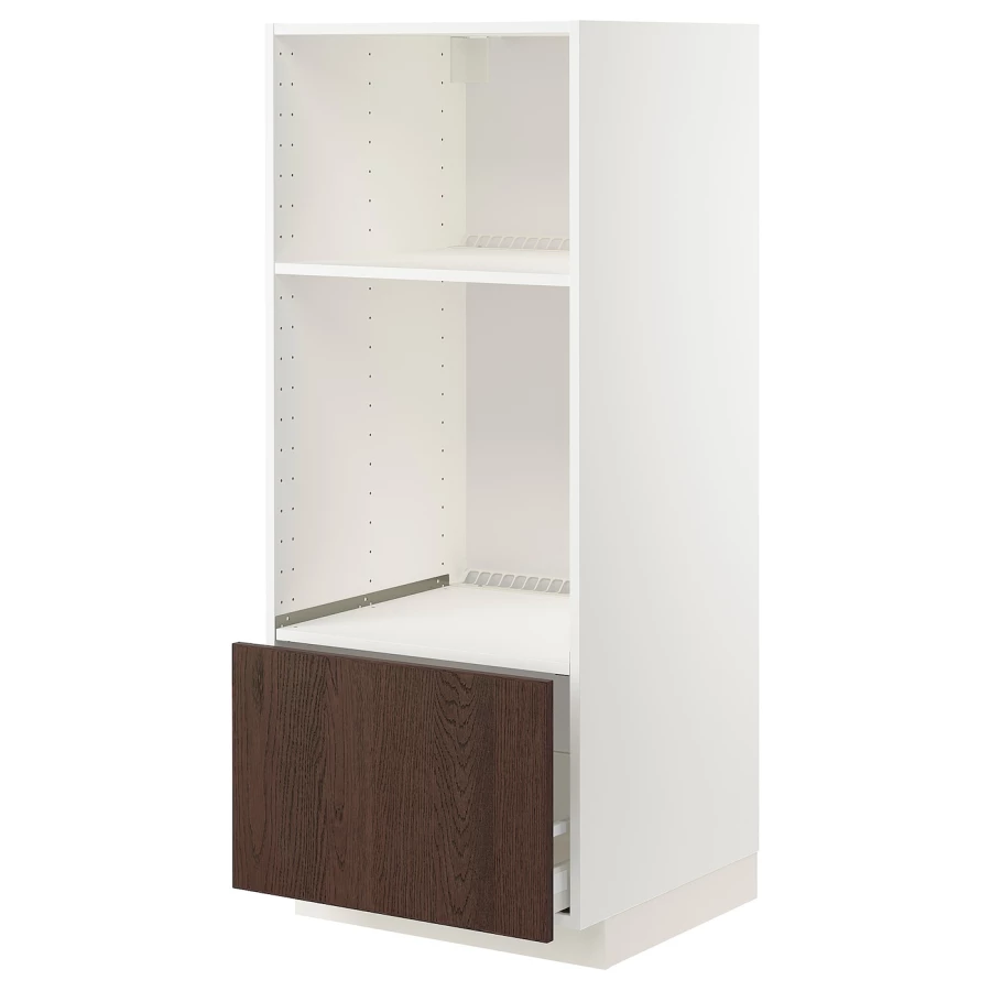 Напольный шкаф  - IKEA METOD MAXIMERA, 148x61,6x60см, белый/коричневый, МЕТОД МАКСИМЕРА ИКЕА (изображение №1)