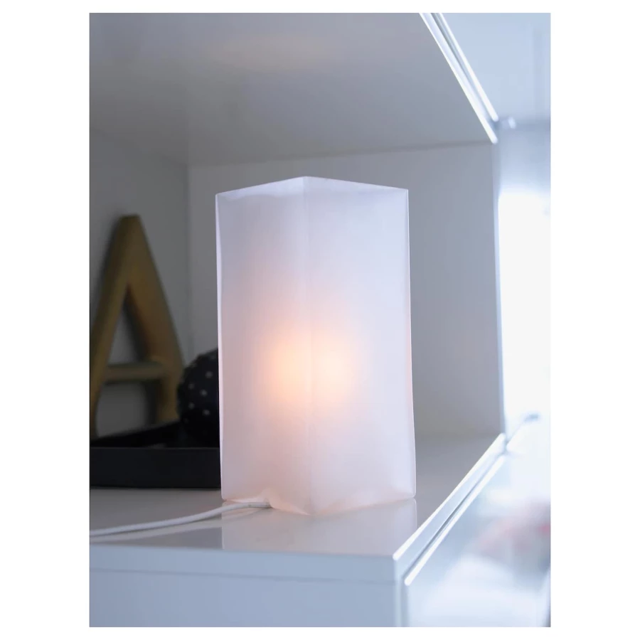 Декоративное лампа - GRÖNÖ /GRОNО IKEA/ГРЁНЕ  ИКЕА,  22х10 см, белый (изображение №3)