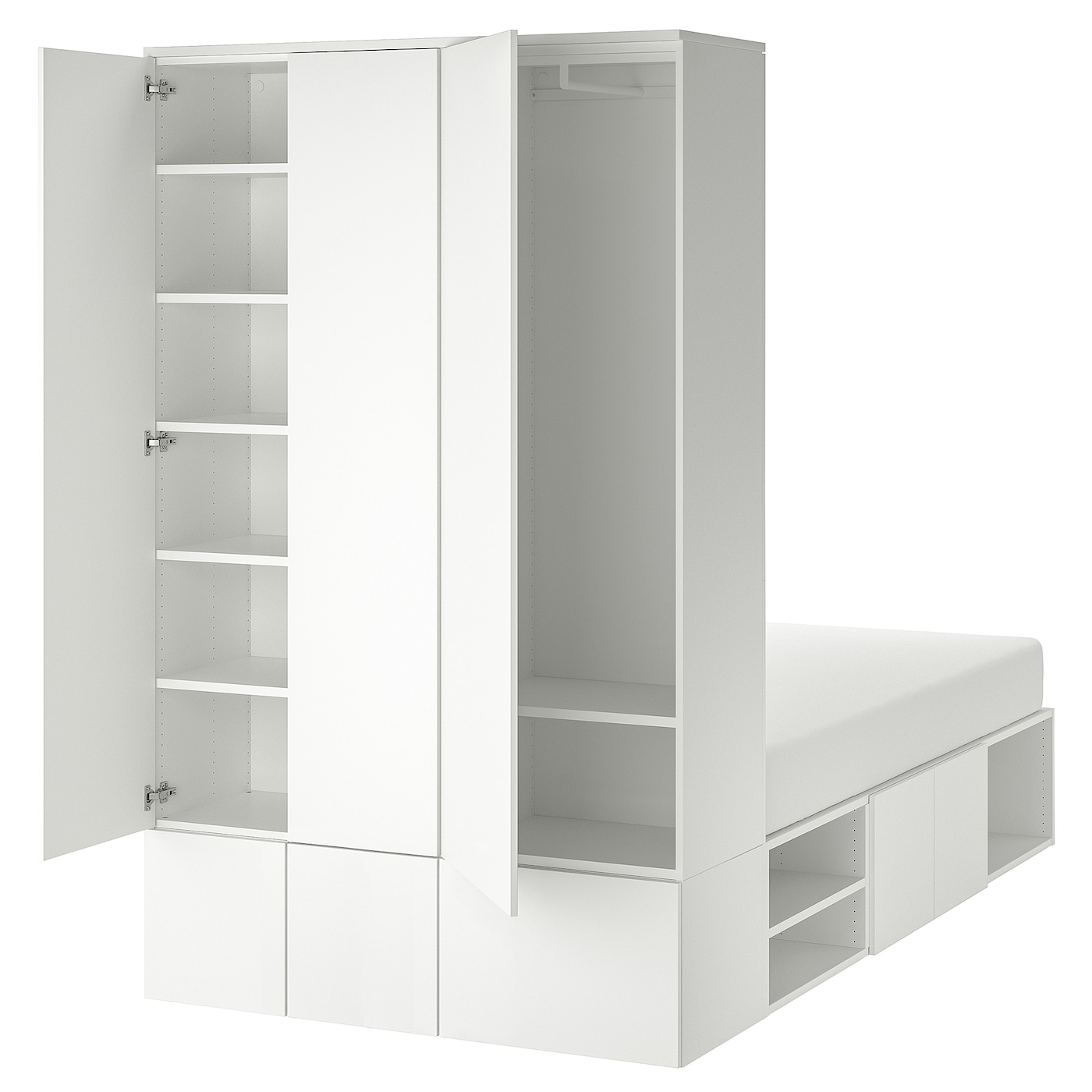 Комплект мебели д/спальни  - IKEA PLATSA, 43x244x140см, белый, ПЛАТСА ИКЕА