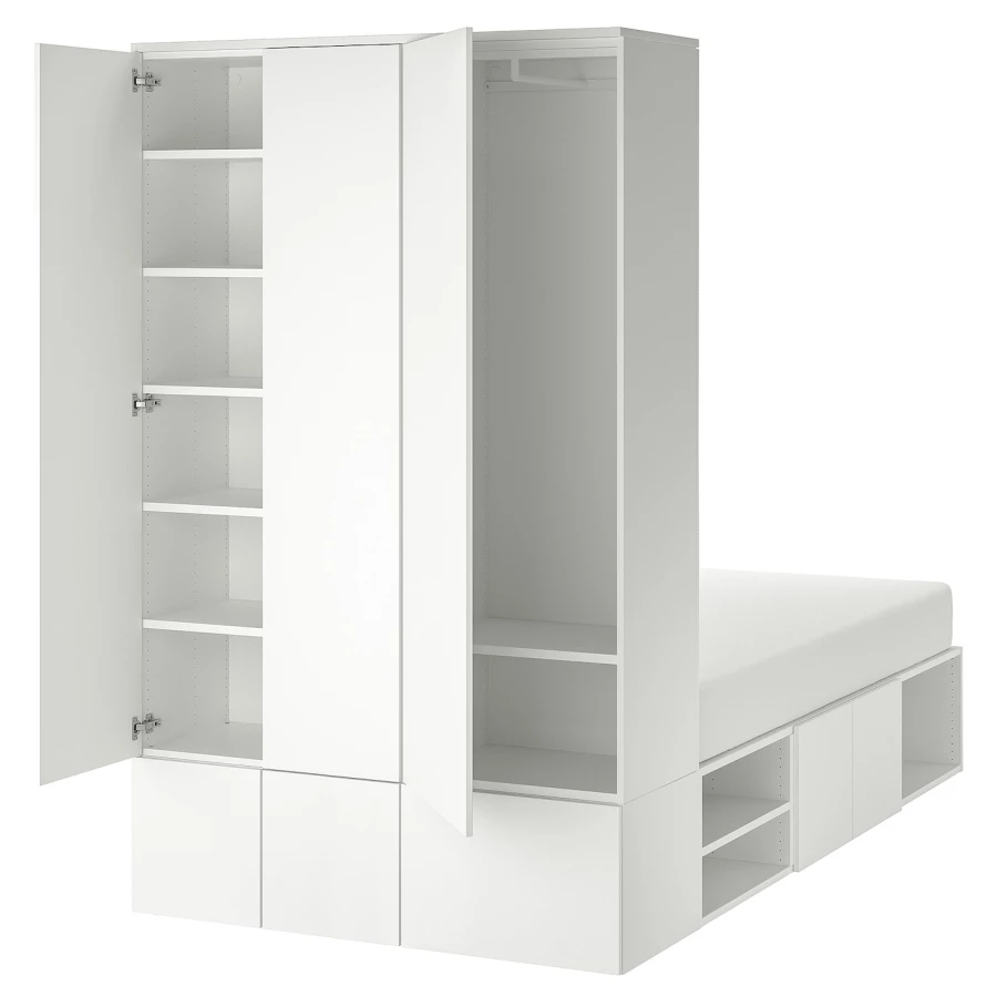 Комплект мебели д/спальни  - IKEA PLATSA, 43x244x140см, белый, ПЛАТСА ИКЕА (изображение №1)