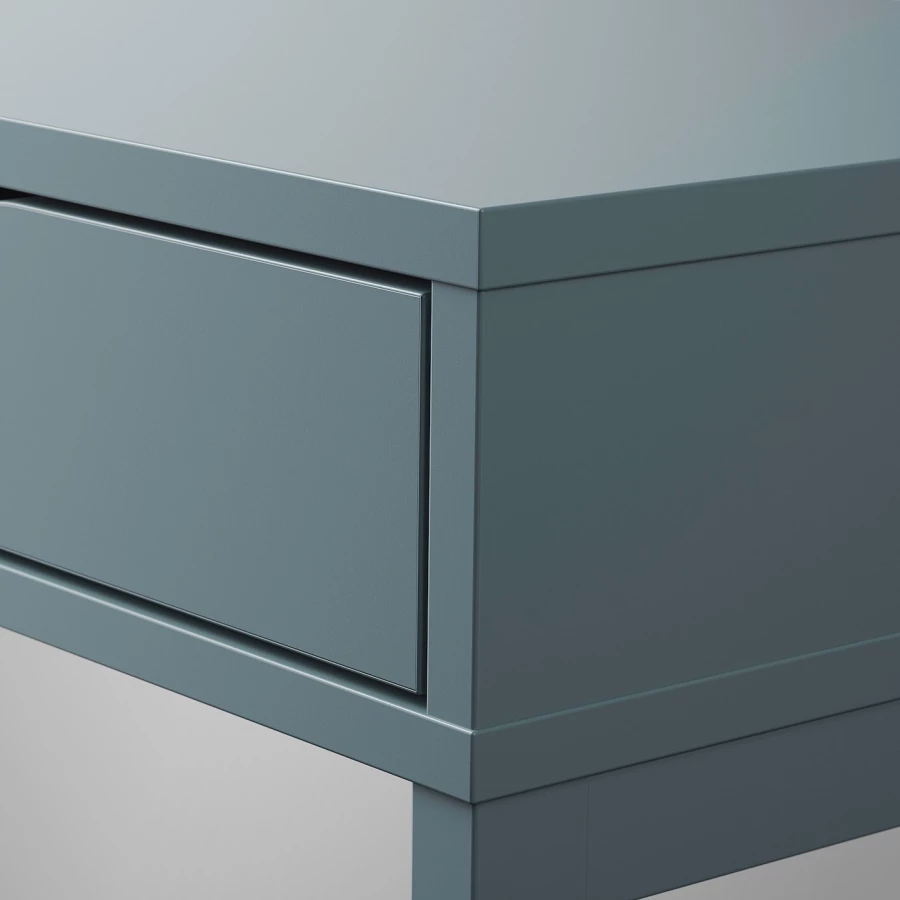 Письменный стол с ящиками - IKEA ALEX/АЛЕКС ИКЕА, 100x48 см, серый (изображение №3)
