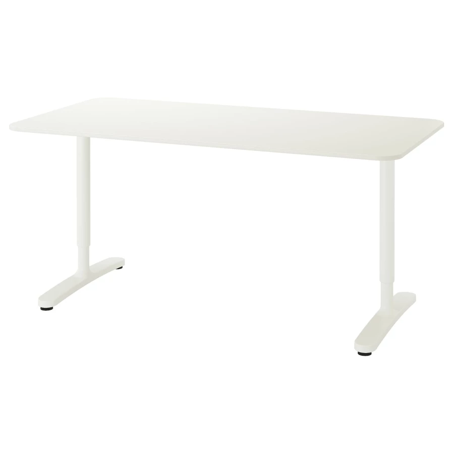 Письменный стол - IKEA BEKANT, 160х80х65-85 см, белый, БЕКАНТ ИКЕА (изображение №1)
