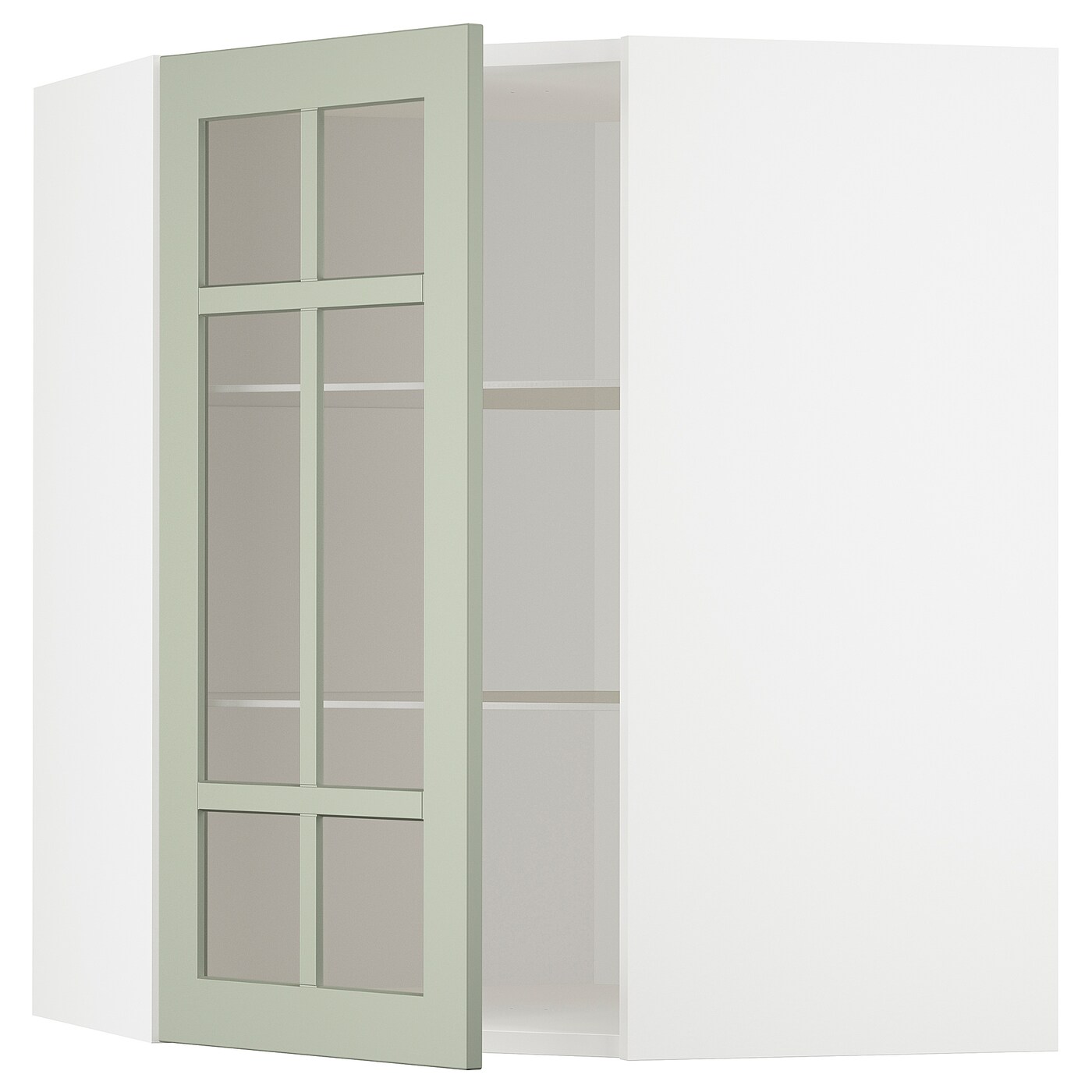 Шкаф   - METOD IKEA/ МЕТОД ИКЕА, 68х80 см, белый/зеленый
