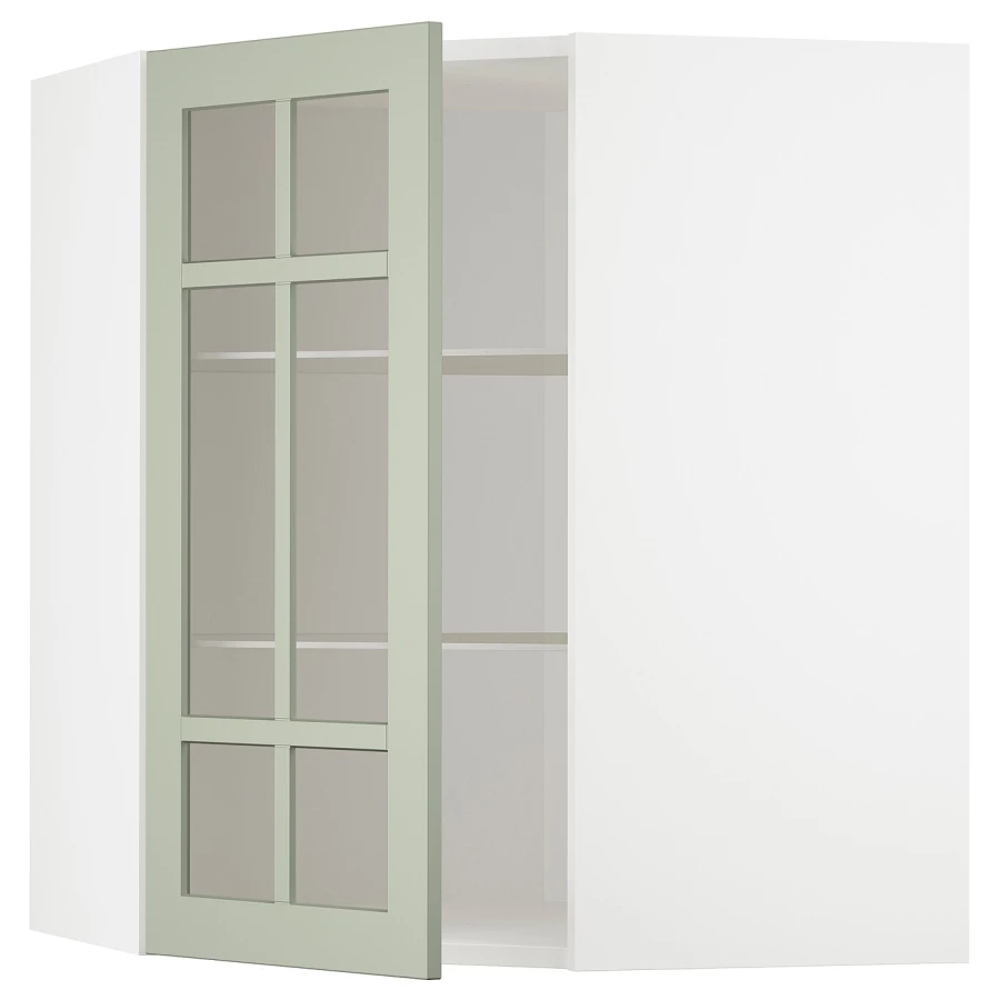 Шкаф   - METOD IKEA/ МЕТОД ИКЕА, 68х80 см, белый/зеленый (изображение №1)