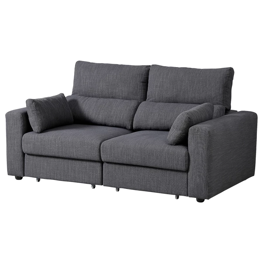 2-местный диван - IKEA ESKILSTUNA/ЭСКИЛЬСТУНА ИКЕА, 100х109х190 см, темно-серый (изображение №1)