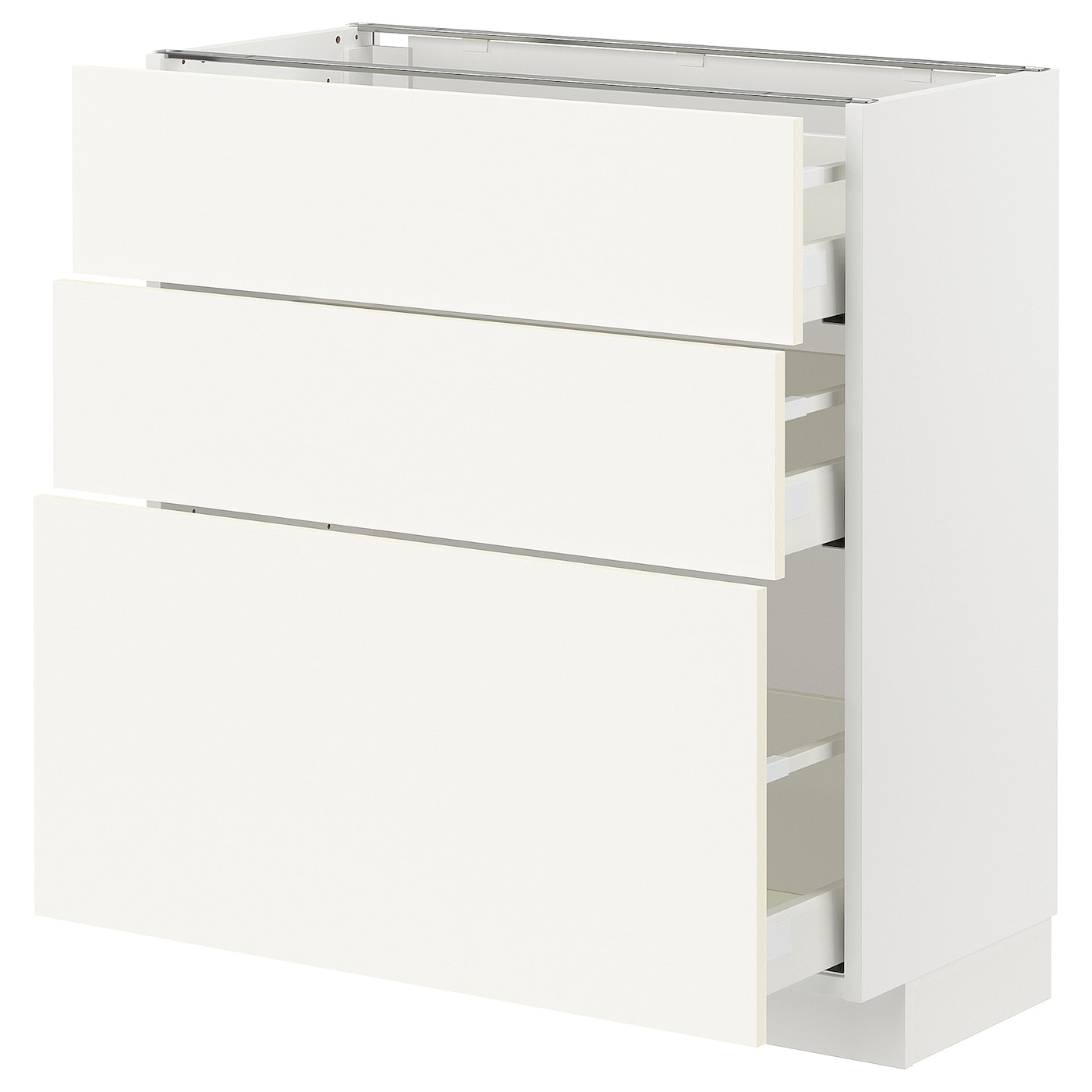 Напольный шкаф - METOD / MAXIMERA IKEA/ МЕТОД/ МАКСИМЕРА ИКЕА,  88х80 см, белый