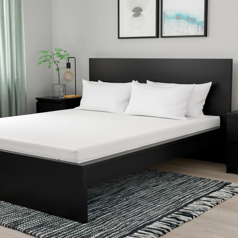 Матрас для двуспальной кровати - IKEA ÅBYGDA/ОБЮГДА ИКЕА, 160x200 см, белый (изображение №11)