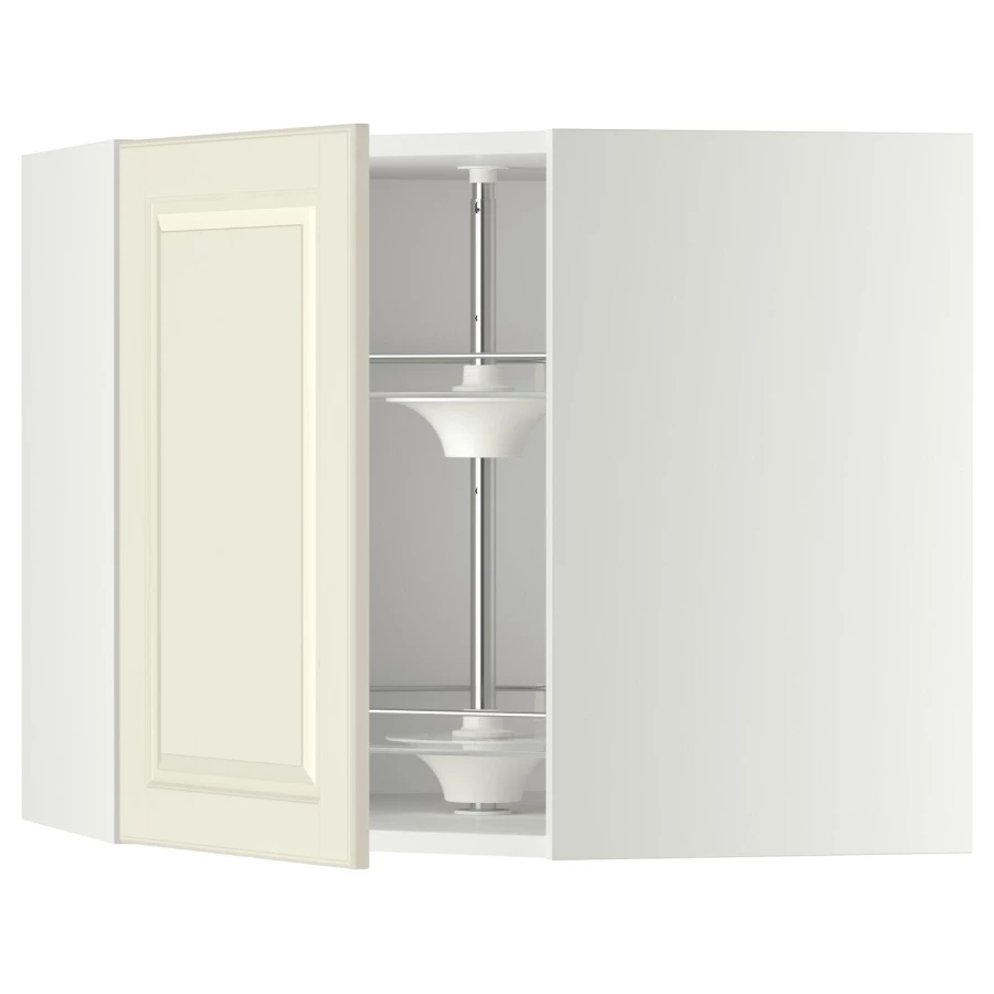 Угловой навесной шкаф с каруселью - METOD  IKEA/  МЕТОД ИКЕА, 60х68 см, белый/кремовый (изображение №1)