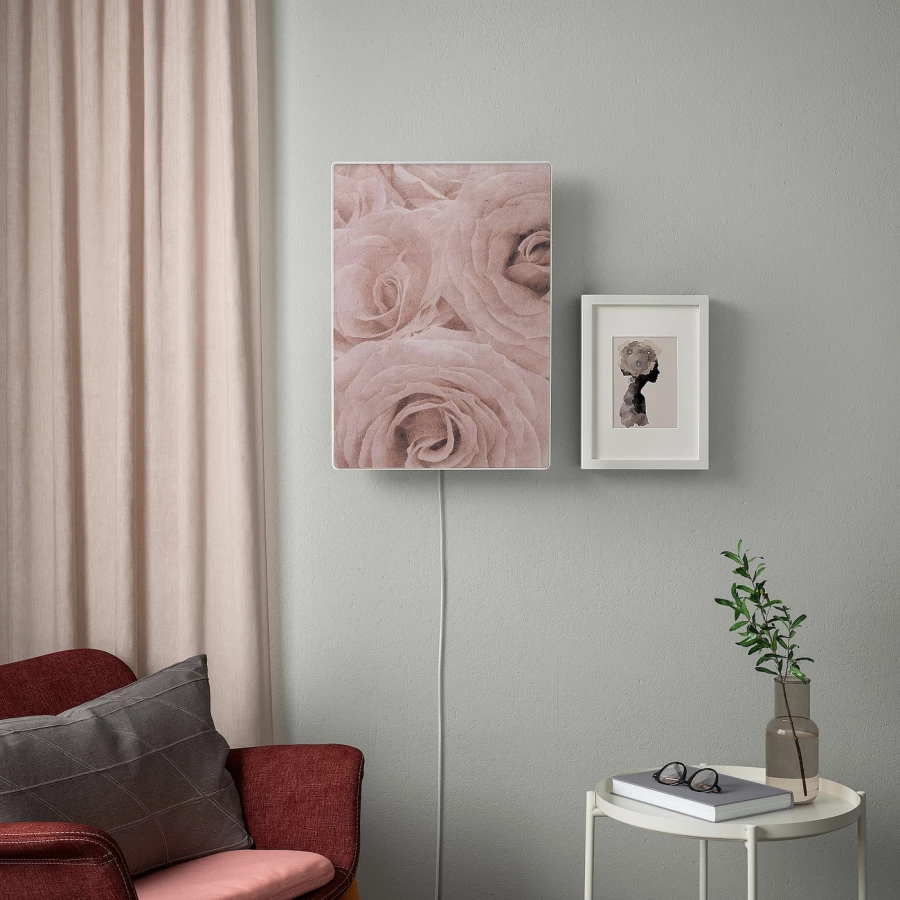 Каркасная панель - SYMFONISK IKEA/ СИМФОНИСК ИКЕА,  56х40 см, розовый (изображение №2)