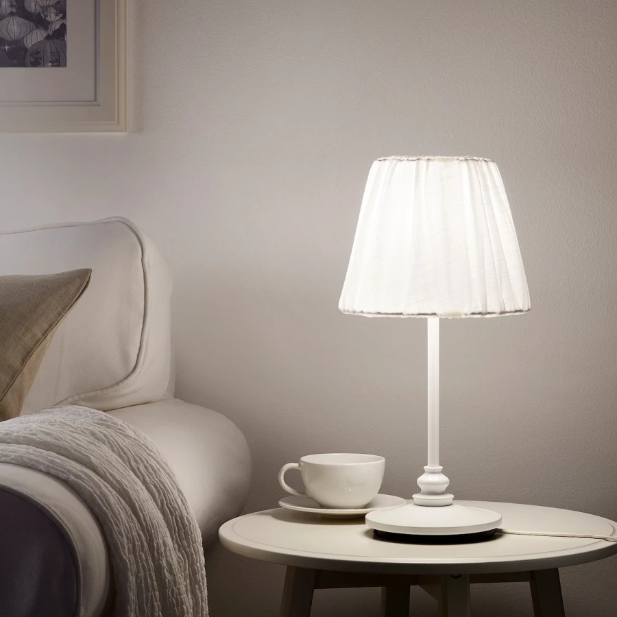 Лампа - ÖSTERLO /ОSTERLO IKEA/ОСТЕРЛО  ИКЕА, 16 см, белый (изображение №2)