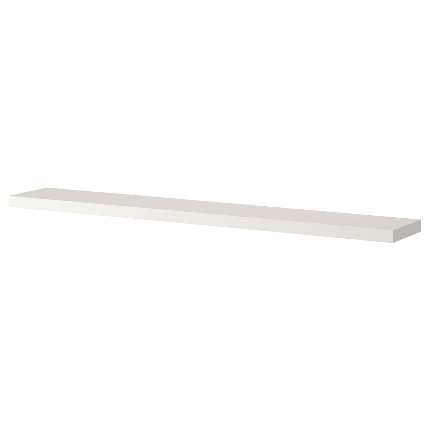 Полка настенная без ножки - IKEA LACK/ЛАКК ИКЕА, 190x26 см, белый