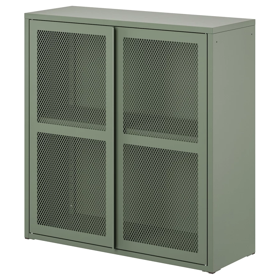 Шкаф - IVAR IKEA/ ИВАР ИКЕА, 80х83 см, зеленый (изображение №1)