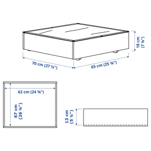 Второе фото. Контейнер - VARDÖ / VARDО IKEA/ ВАРДО ИКЕА, белый