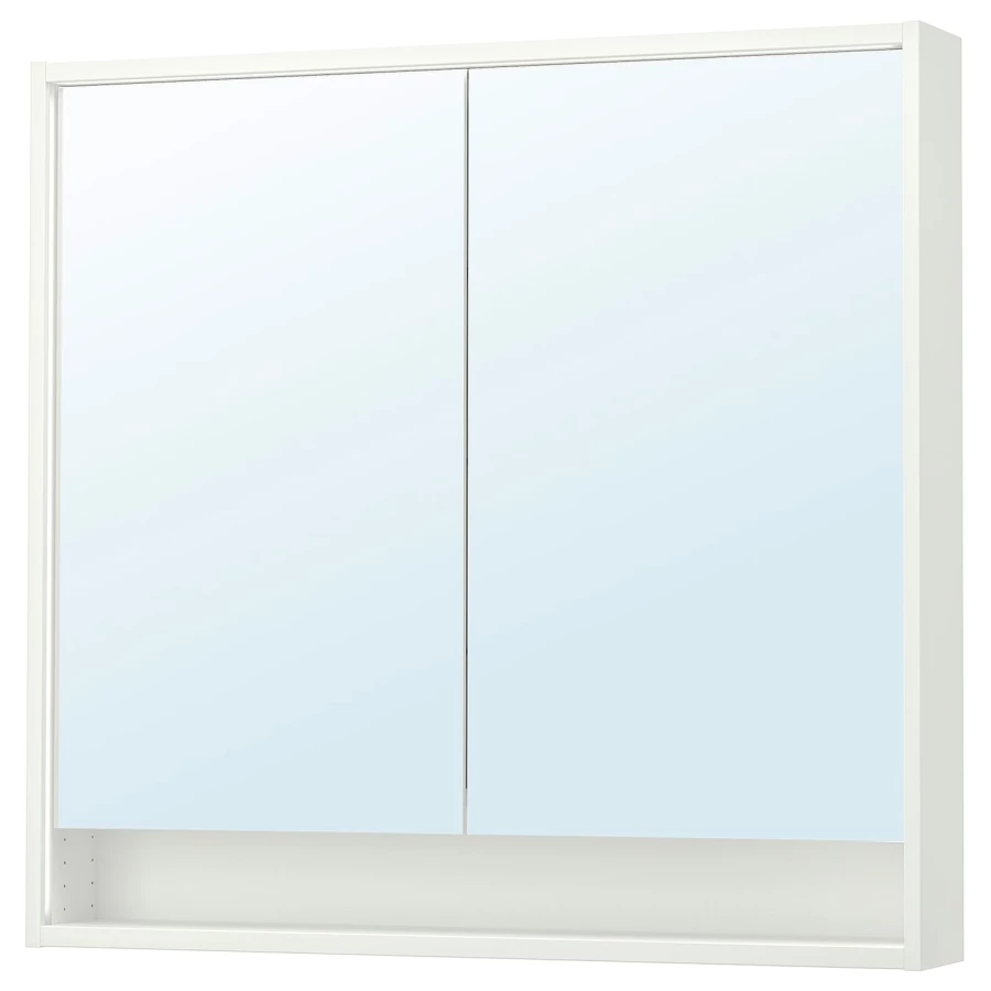 Зеркальный шкаф - FAXÄLVEN / FAXАLVEN IKEA/  ФАКСЭЛЬВЕН ИКЕА , 100х15х95  см, белый (изображение №1)