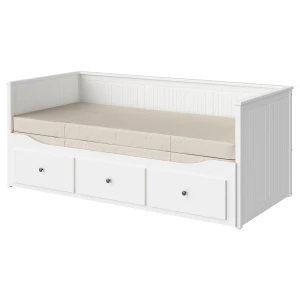 Кушетка с 3 ящиками - IKEA HEMNES/ХЕМНЭС ИКЕА, 83х209х89 см, белый