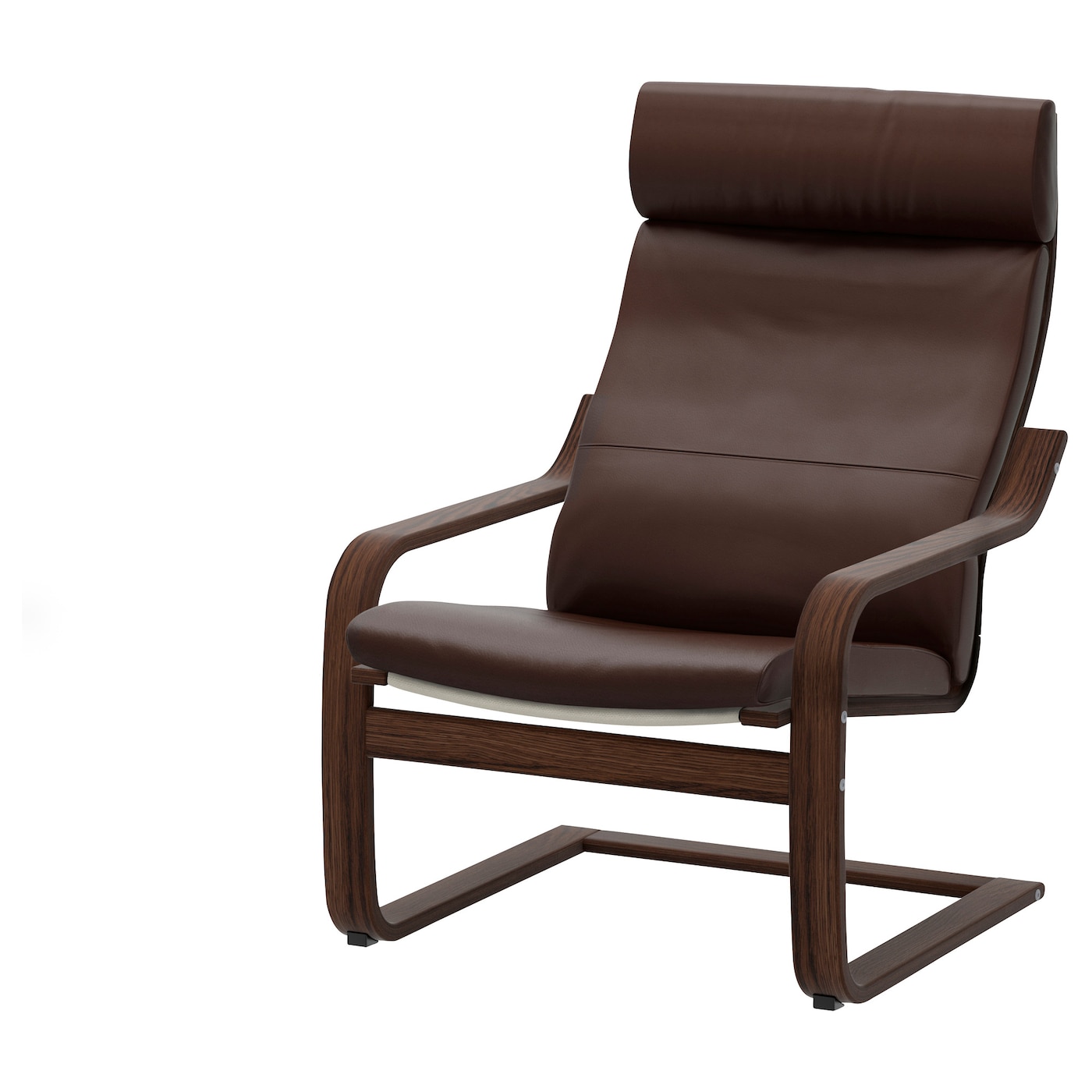 Кресло - IKEA POÄNG/POANG/ПОЭНГ ИКЕА, 68х82х100 см, коричневый
