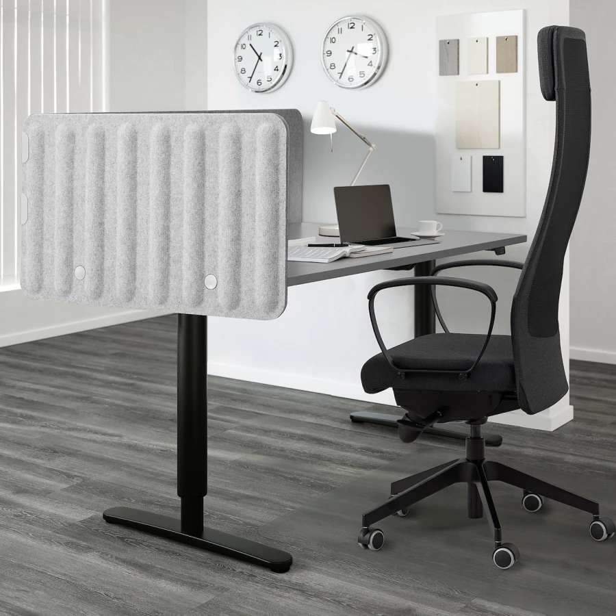 Ширма для стола - IKEA EILIF, 160x48см, светло-серый, ЭЙЛИФ ИКЕА (изображение №4)