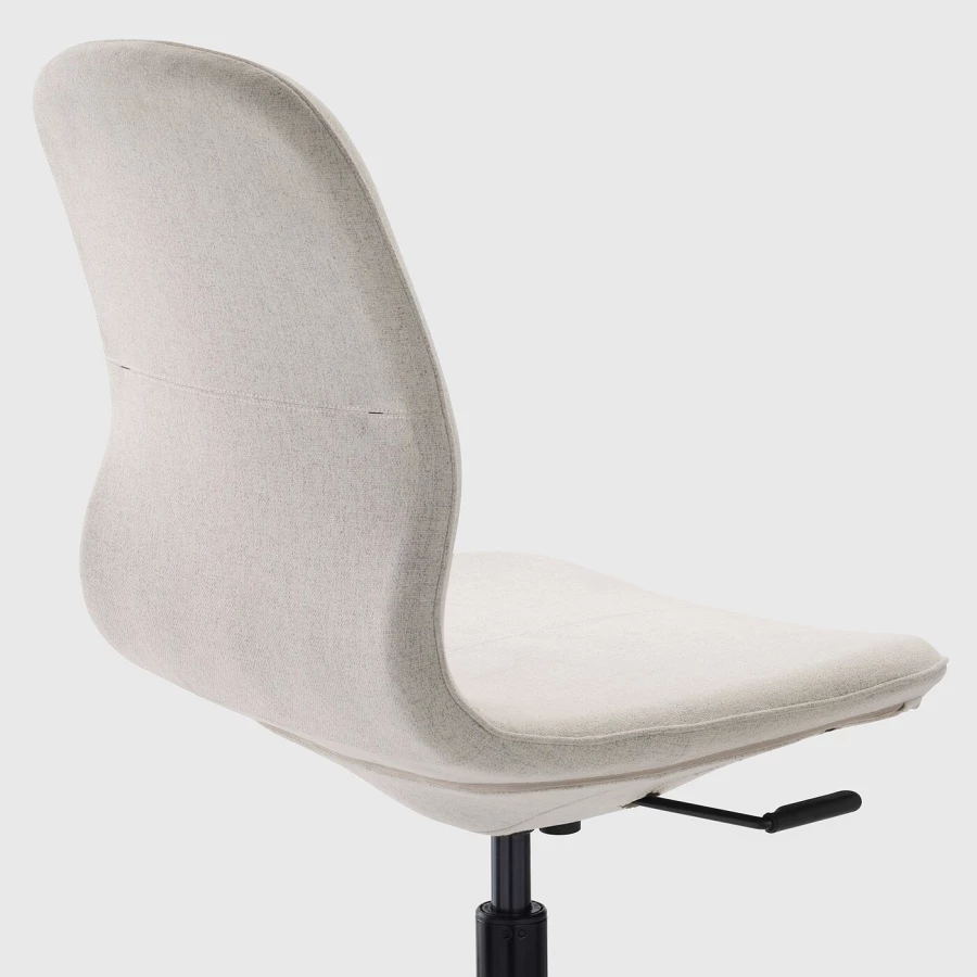 Офисный стул - IKEA LÅNGFJÄLL/LANGFJALL, 68x68x92см, белый, ЛОНГФЬЕЛЛЬ ИКЕА (изображение №3)