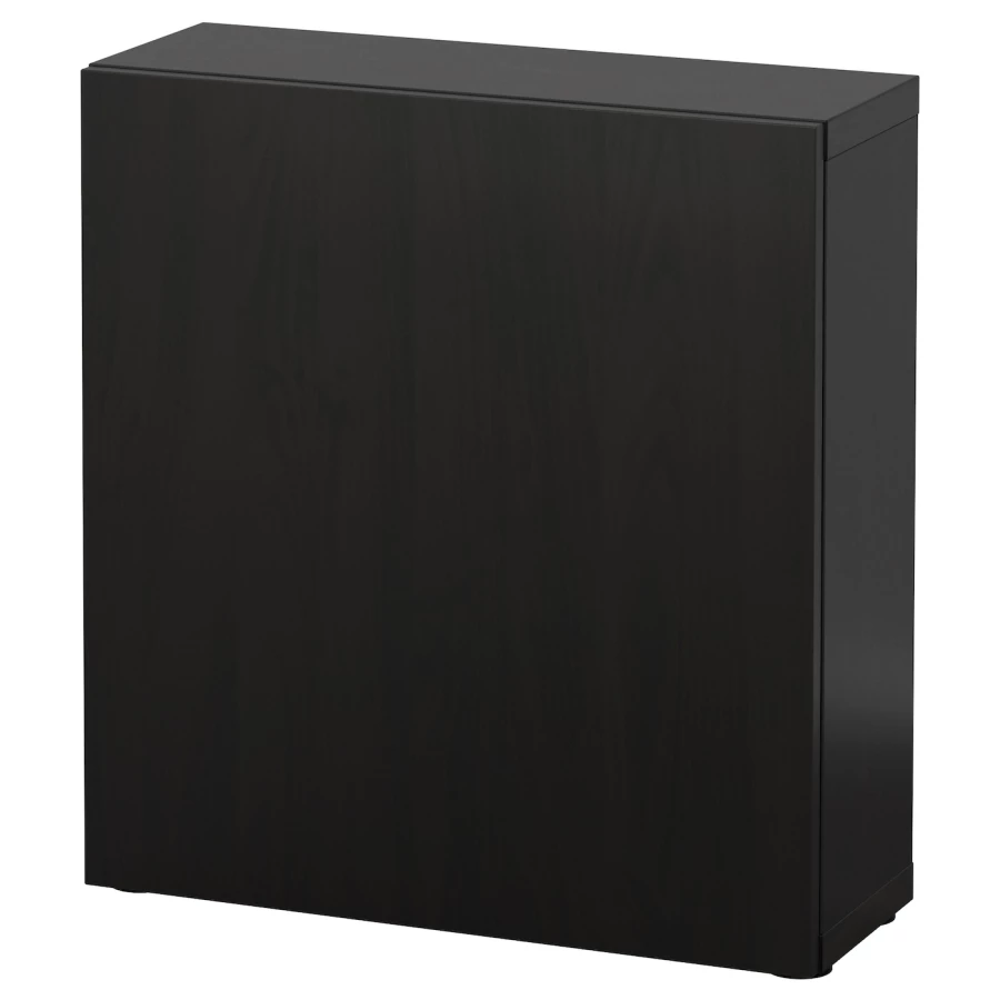 Шкаф - IKEA BESTÅ/BESTA/БЕСТО ИКЕА 60x20x64 см, черный (изображение №1)