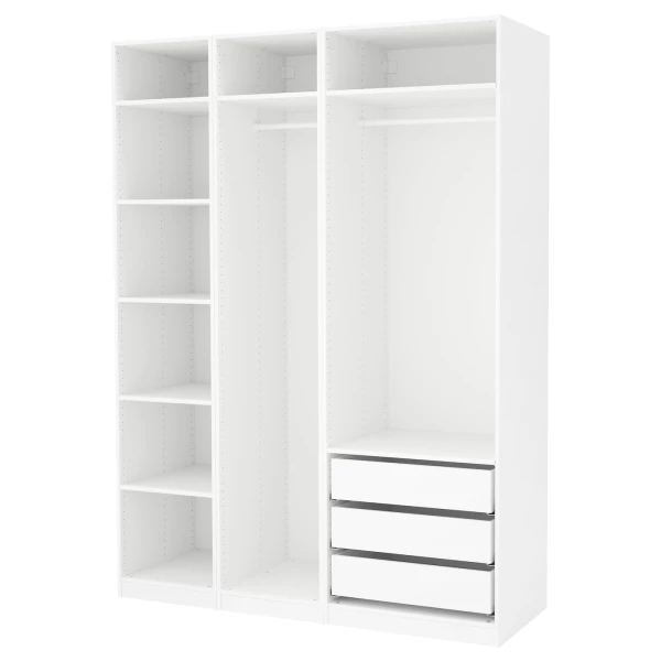 Гардероб - IKEA PAX, 175x58x236 см, белый ПАКС ИКЕА