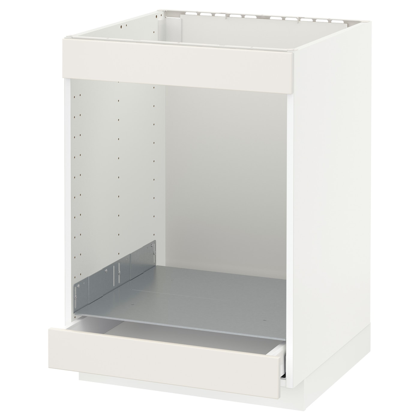 Шкаф для встроенной техники - IKEA METOD MAXIMERA, 88x62x60см, белый/серый, МЕТОД МАКСИМЕРА ИКЕА