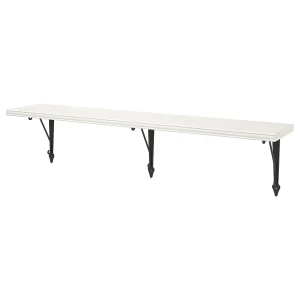 Полка настенная - BERGSHULT/KROKSHULT IKEA/БЕРГСХУЛЬТ/ КРОКХУЛЬТ ИКЕА, 120х20 см, белый