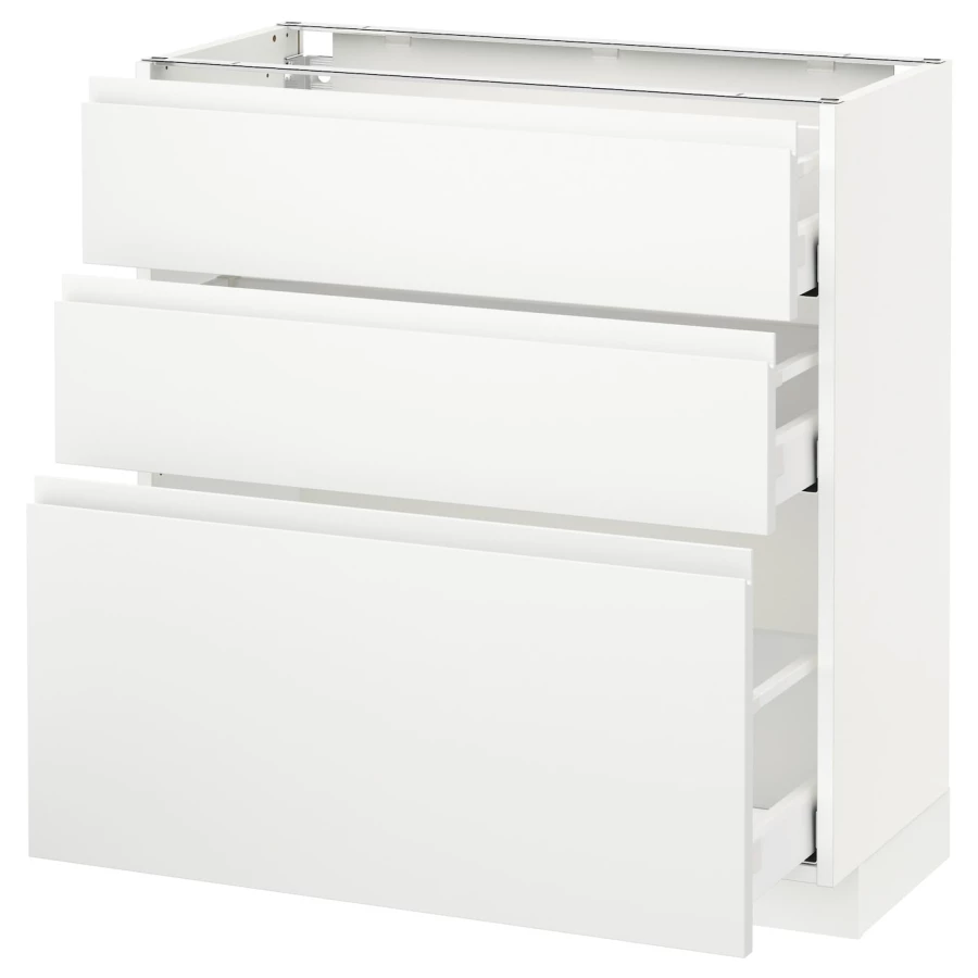 Напольный кухонный шкаф  - IKEA METOD MAXIMERA, 88x39x80см, белый, МЕТОД МАКСИМЕРА ИКЕА (изображение №1)