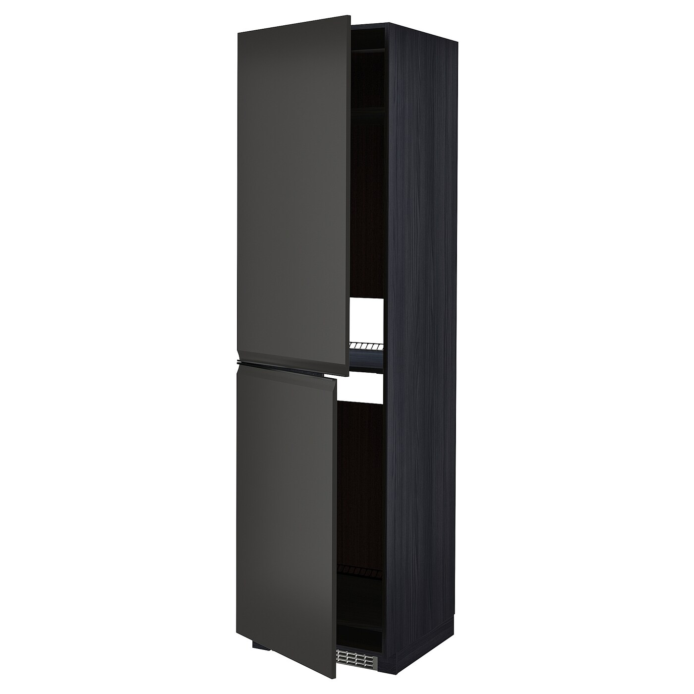 Высокий шкаф - IKEA METOD/МЕТОД ИКЕА, 220х60х60 см, черный